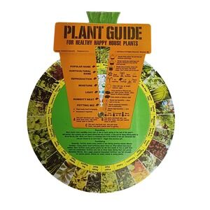 Vintage 1976 Norco Plant Guide Wheel Stephanie Doucette Houseplant Care Chart